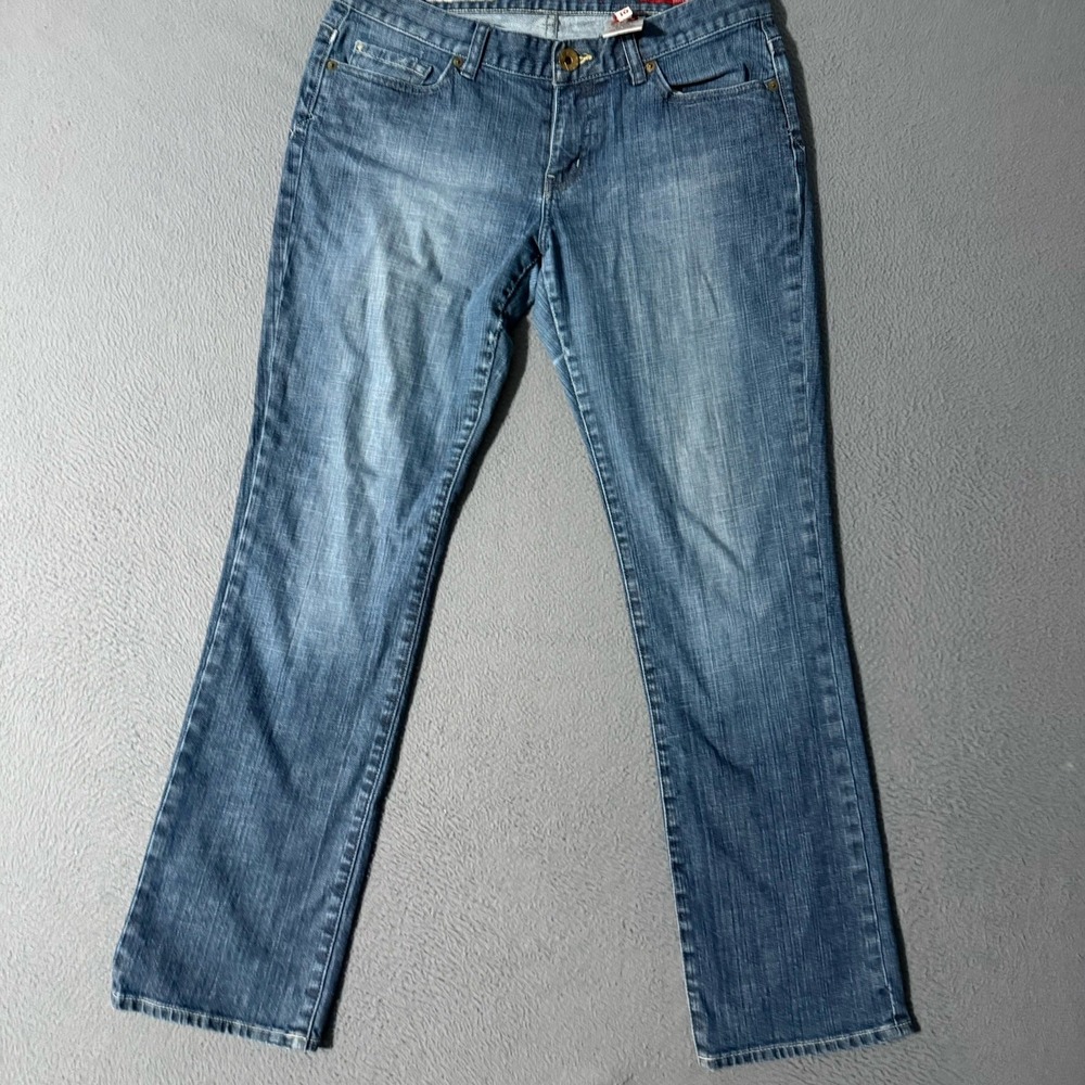 Express Vintage‎ X2 Curvy Straight Leg Mid Rise Medium Wash Jeans Size 10
